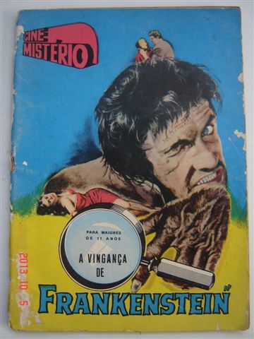 CINE MISTERIO magazine side cover  Vol 2 #6  1958