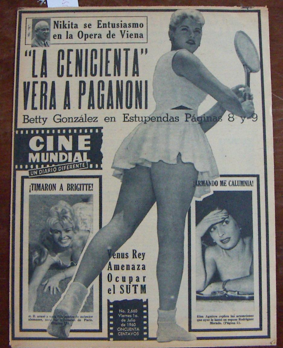 CINE MUNDIAL magazine side cover Issue 2660 1 July 1960