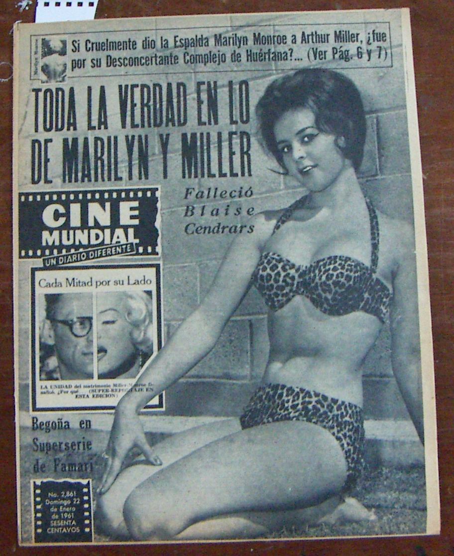 CINE MUNDIAL magazine side cover Issue 2861 22 January 1961