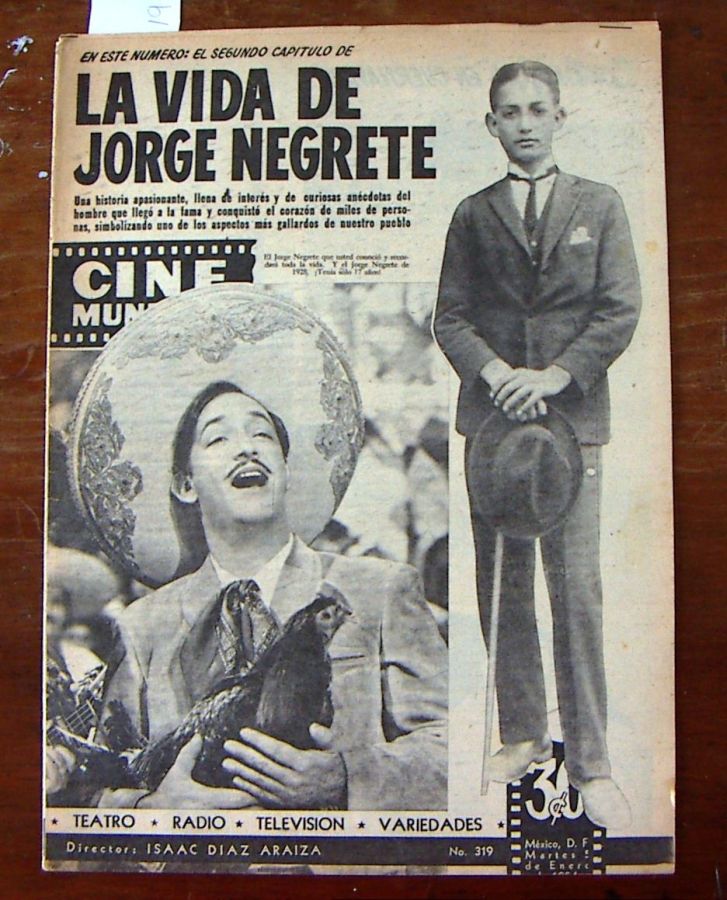 CINE MUNDIAL magazine side cover Issue 319 5 January 1954