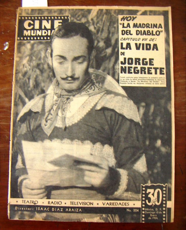 CINE MUNDIAL magazine side cover Issue 324 10 January 1954