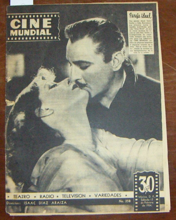 CINE MUNDIAL magazine side cover Issue 358 13 February 1954