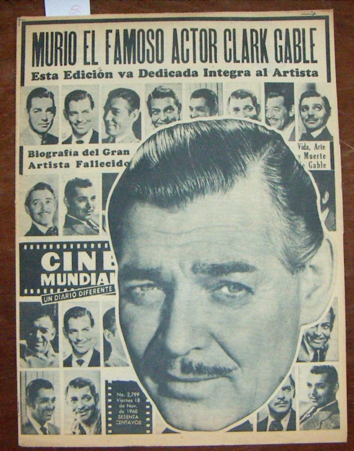 CINE MUNDIAL magazine side cover Issue 2799 18 November 1960