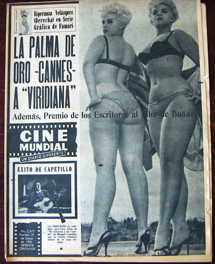 CINE MUNDIAL magazine side cover Issue 2977 19 May 1961