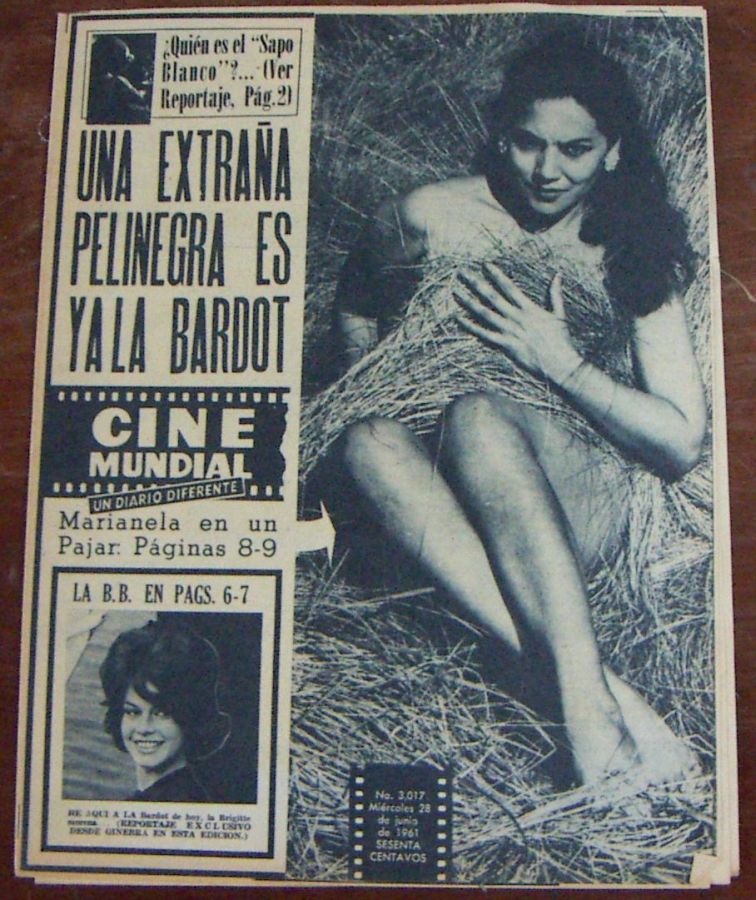 CINE MUNDIAL magazine side cover Issue 3017 28 June 1961