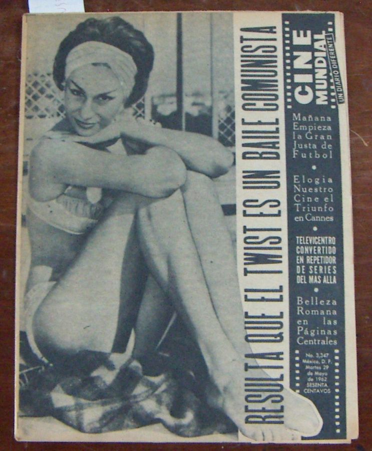 CINE MUNDIAL magazine side cover Issue 3347 29 May 1962