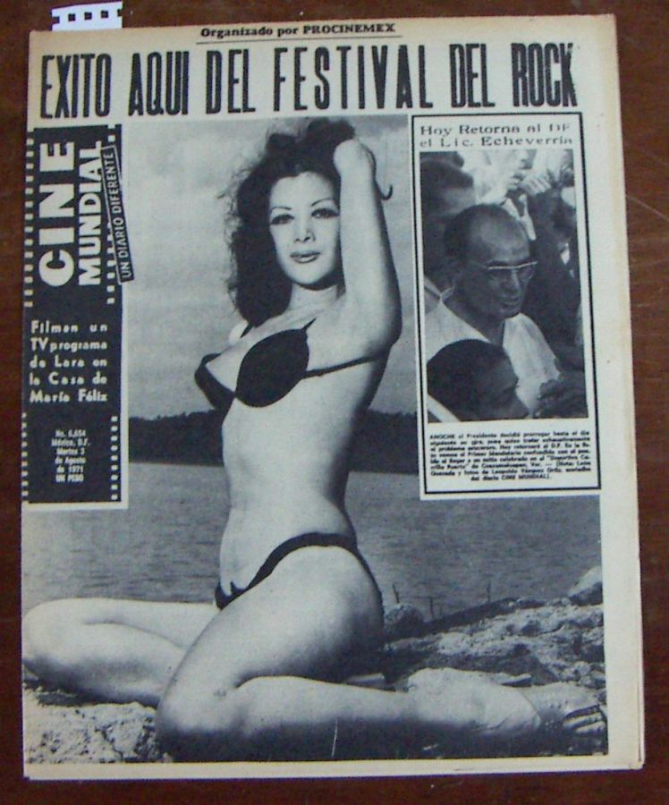 CINE MUNDIAL magazine side cover 3 August 1971