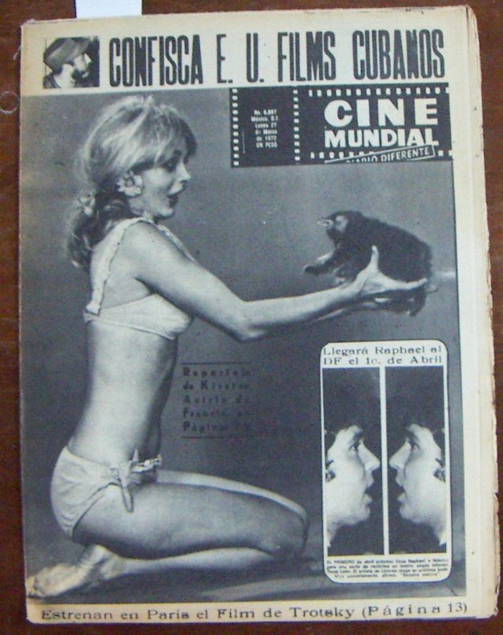 CINE MUNDIAL magazine side cover 27 March 1972