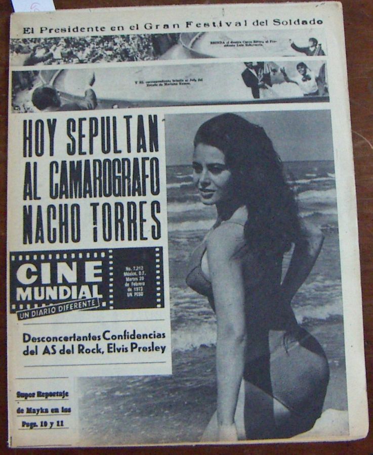 CINE MUNDIAL magazine side cover Issue 7212 20 February 1973
