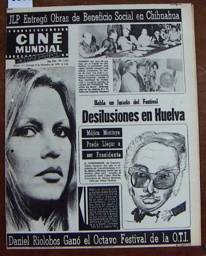 CINE MUNDIAL magazine side cover 9 December 1979