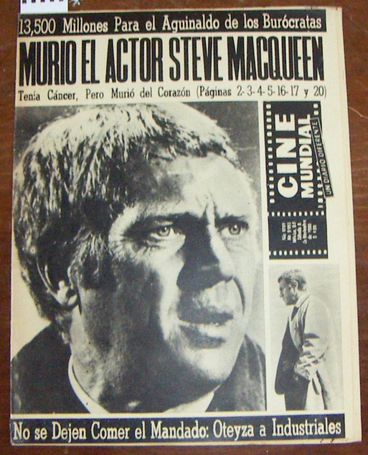 CINE MUNDIAL magazine side cover 8 November 1980
