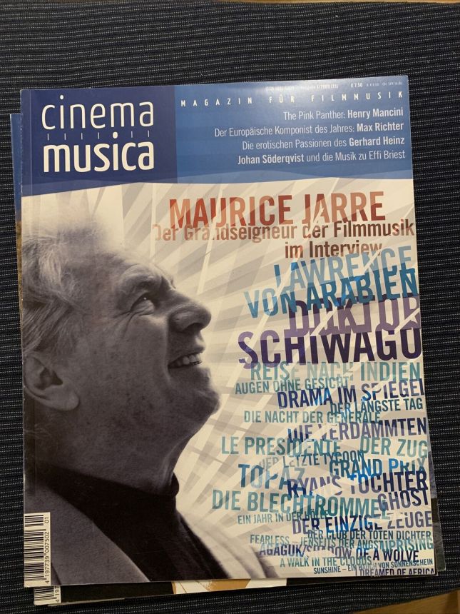 CINEMA MUSICA magazine side cover Issue 15  2009