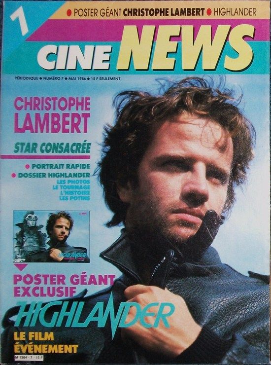 CINE-NEWS magazine side cover Issue 7 May 1986