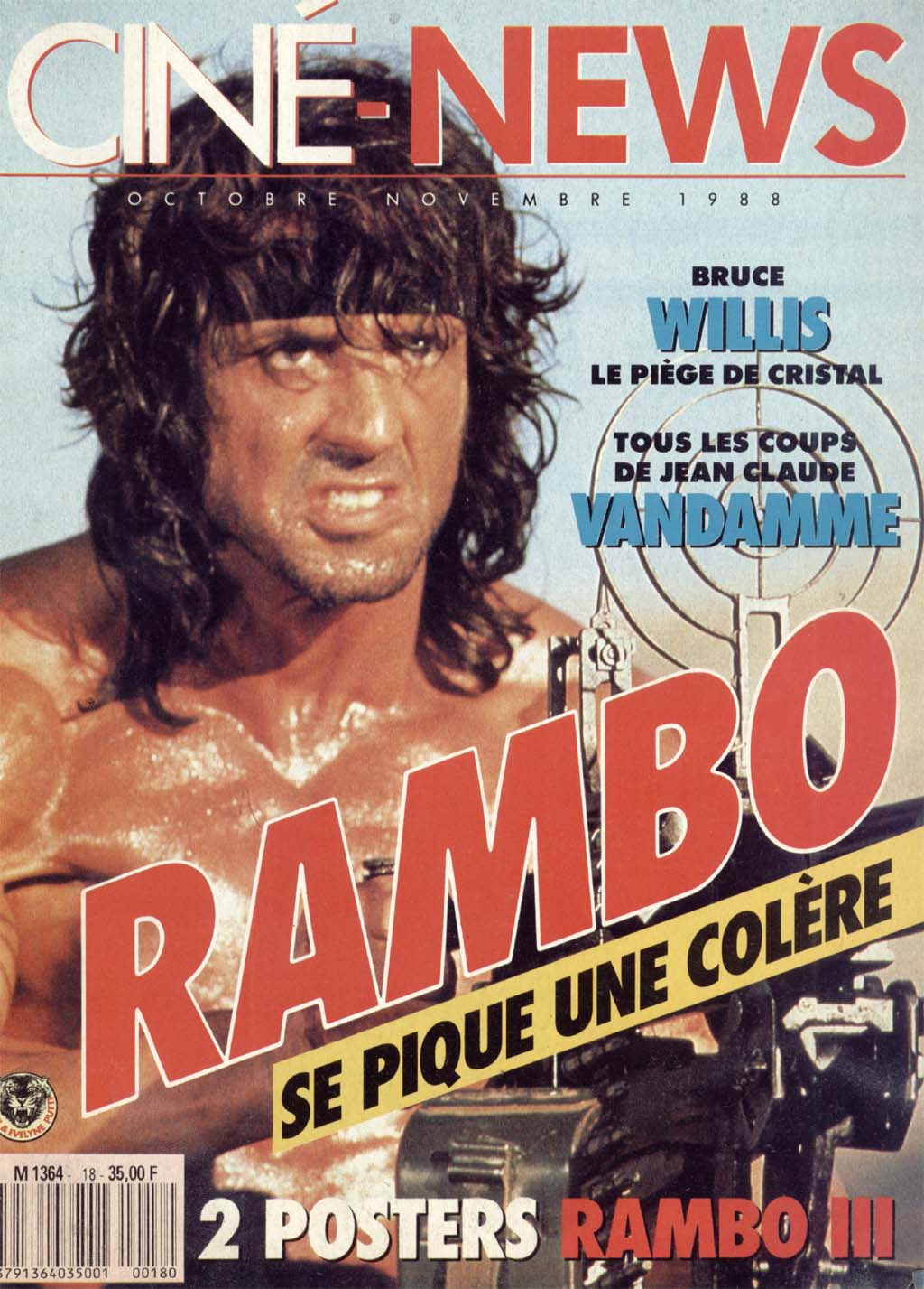 CINE-NEWS magazine side cover Issue 18 October/November 1988