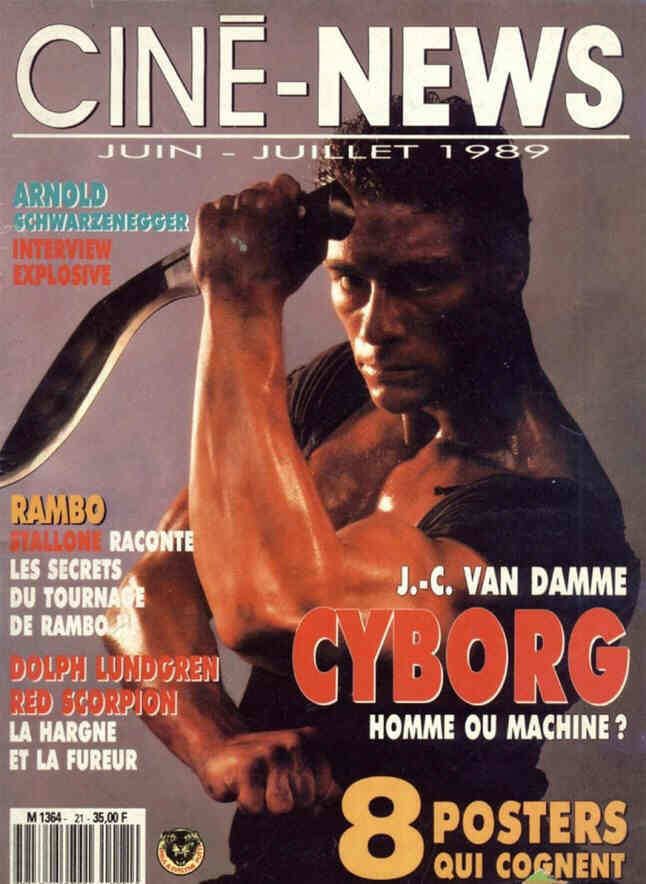 CINE-NEWS magazine side cover Issue 21 June/July 1989