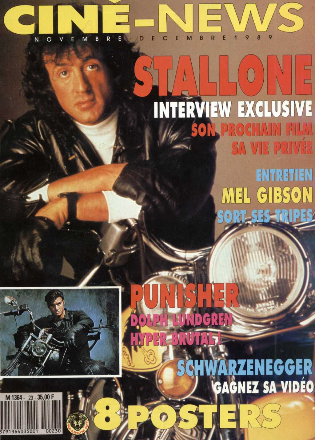 CINE-NEWS magazine side cover Issue 23 November/December 1989