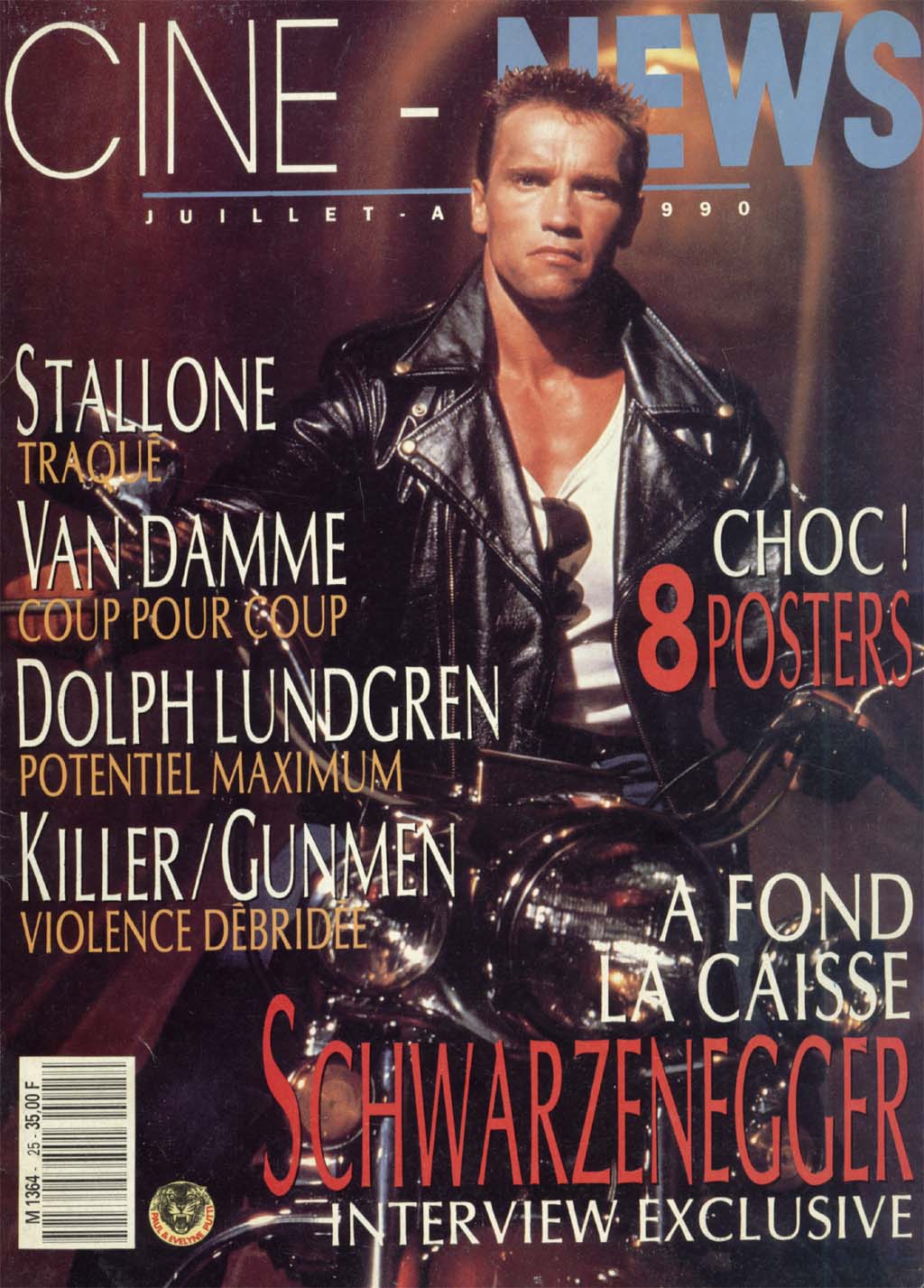 CINE-NEWS magazine side cover Issue 25 July/August 1990