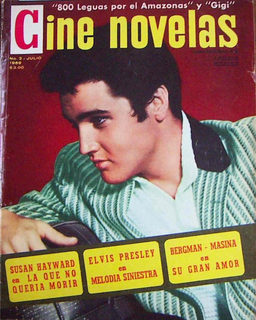 CINE NOVELAS magazine side cover Issue 3 July 1959
