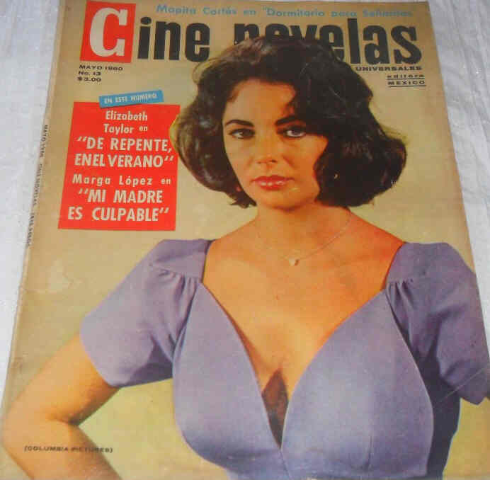 CINE NOVELAS magazine side cover Issue 13 May 1960