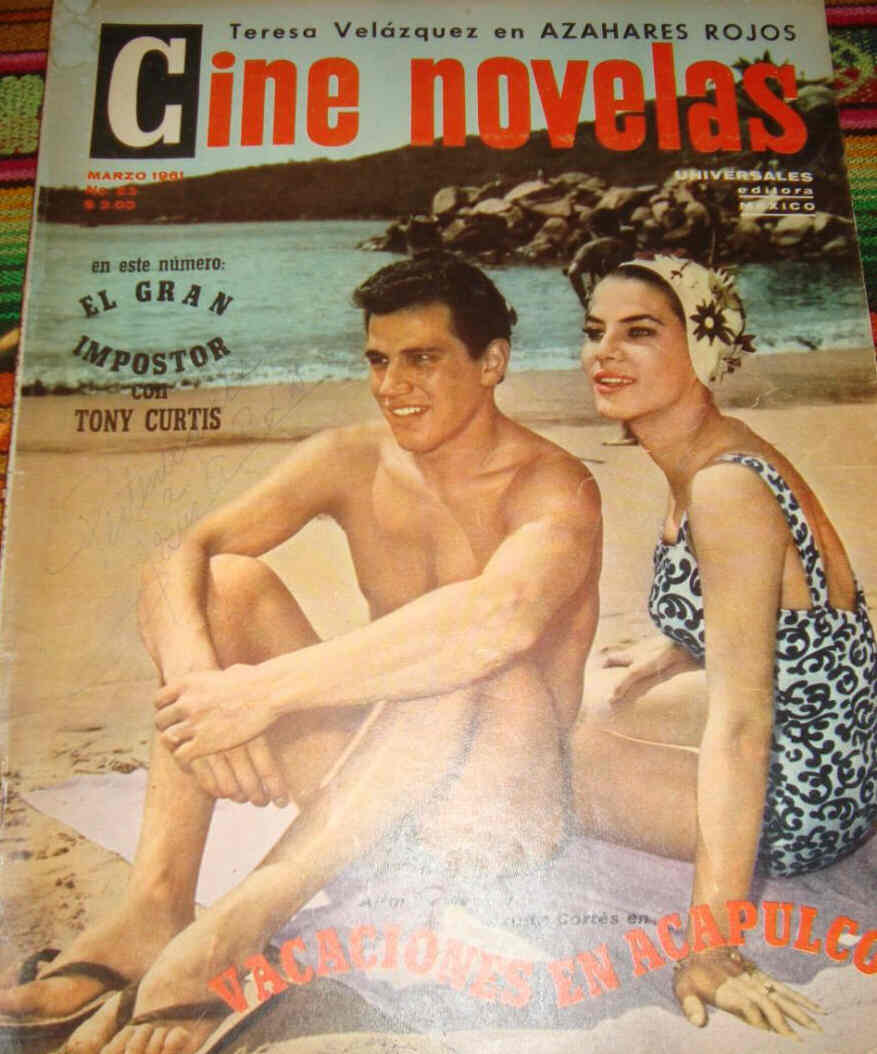 CINE NOVELAS magazine side cover Issue 23 March 1961