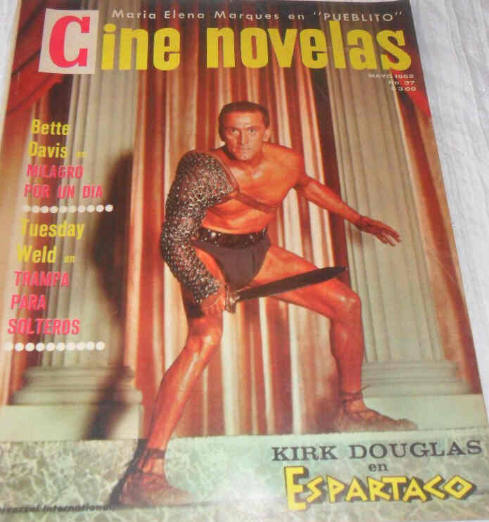 CINE NOVELAS magazine side cover Issue 37 May 1962