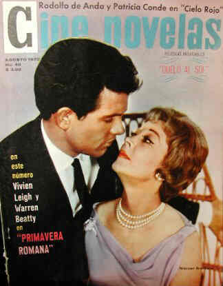 CINE NOVELAS magazine side cover Issue 40 August 1962