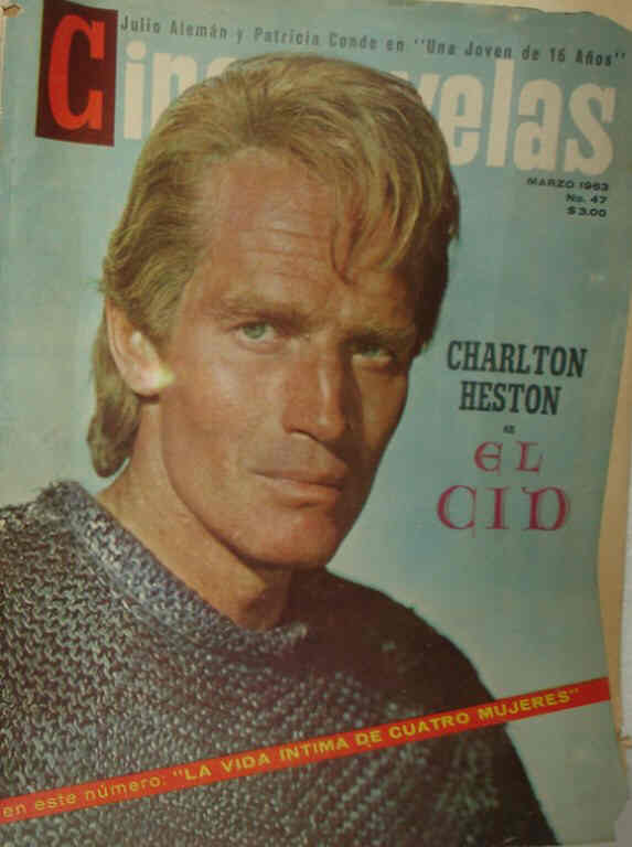 CINE NOVELAS magazine side cover Issue 47 March 1963