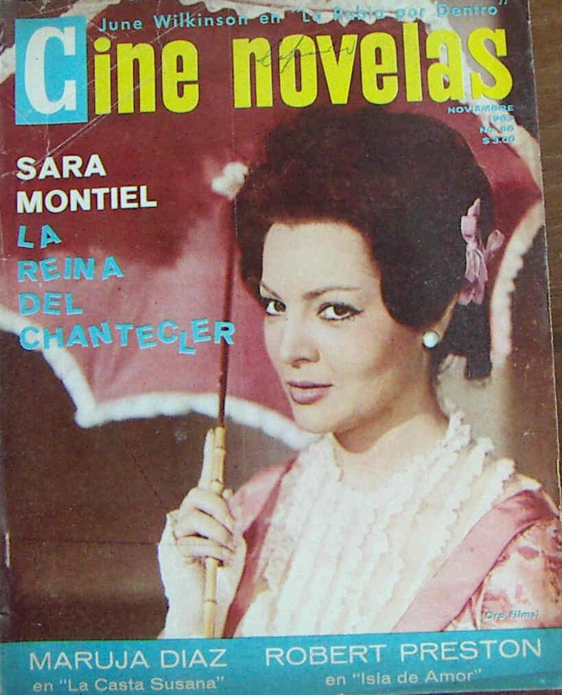 CINE NOVELAS magazine side cover Issue 55 November 1963