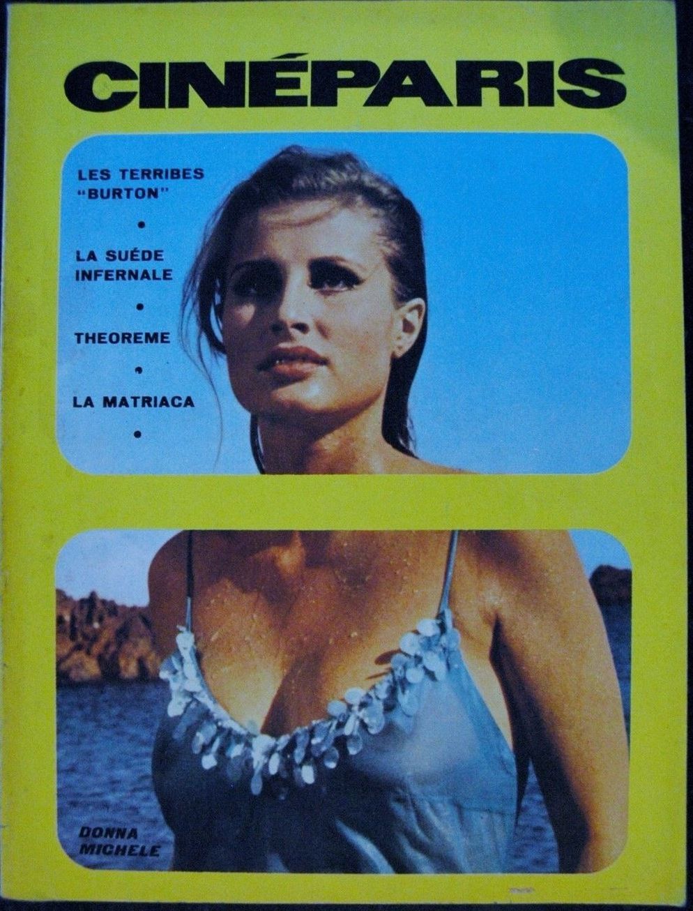 CINE PARIS magazine side cover Issue 107 4 November 1968