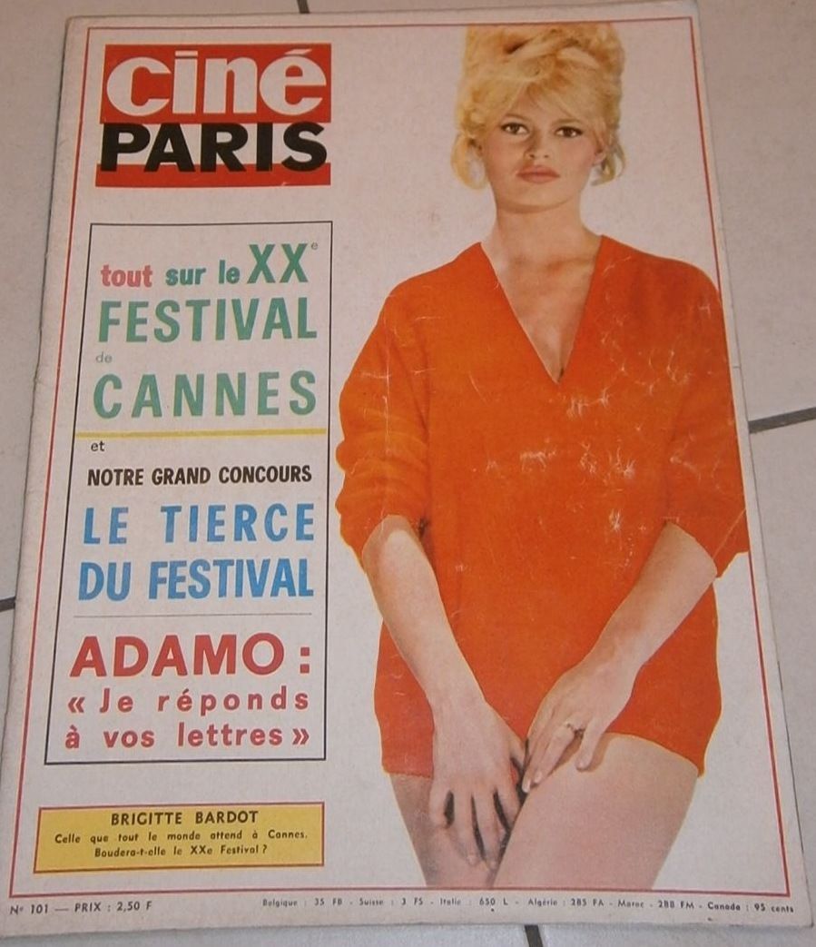 CINE PARIS magazine side cover Issue 101  1967