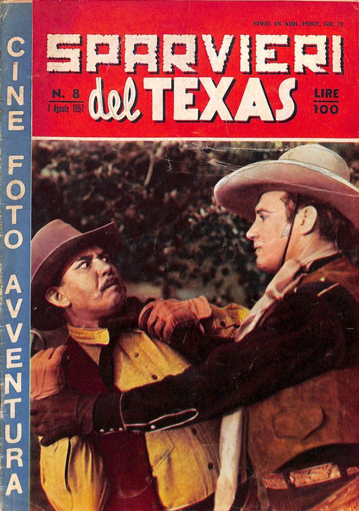 CINE FOTO AVVENTURA magazine side cover Issue 8 August 1957