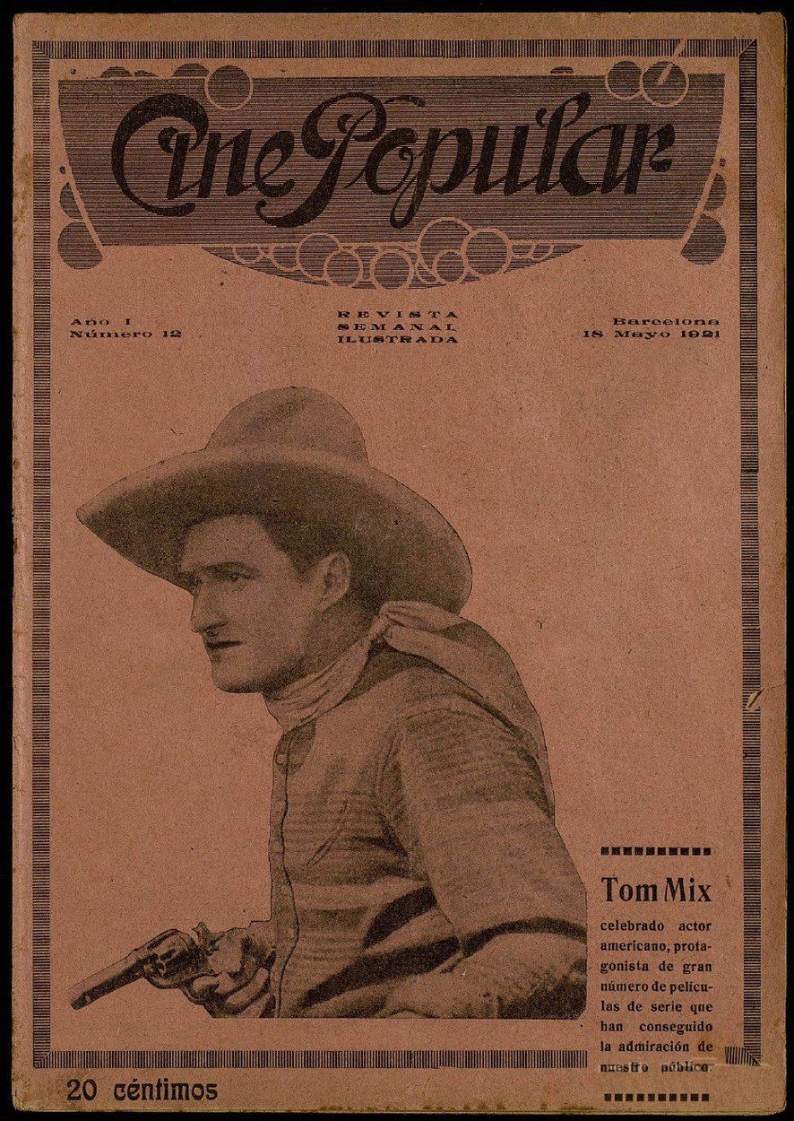 CINE POPULAR magazine side cover Issue 12 18 May 1921