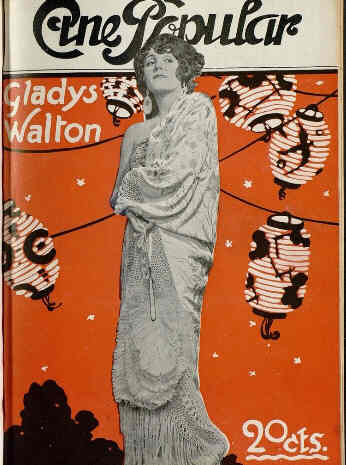 CINE POPULAR magazine side cover Issue 197  1924