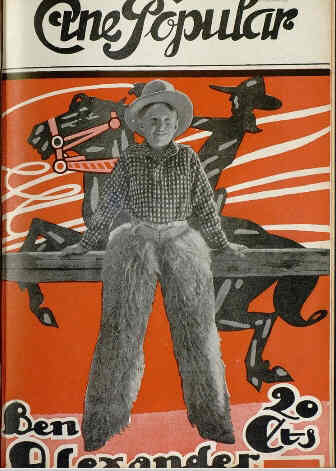 CINE POPULAR magazine side cover Issue 198  1924