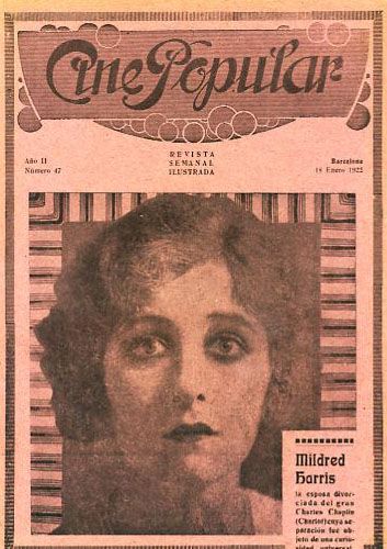 CINE POPULAR magazine side cover Issue 47 18 January 1922