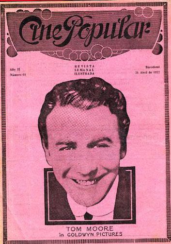 CINE POPULAR magazine side cover Issue 61 26 April 1922