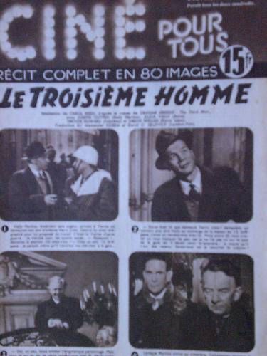CINE POUR TOUS (50s) magazine side cover Issue 1 2 February 1951