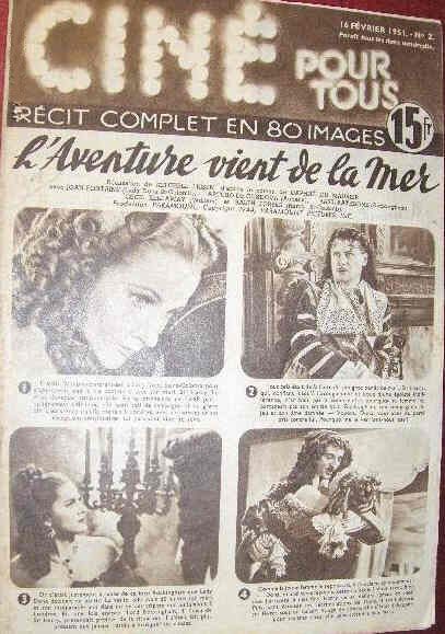CINE POUR TOUS (50s) magazine side cover Issue 2 16 February 1951