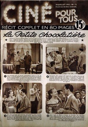 CINE POUR TOUS (50s) magazine side cover Issue 13 20 July 1951