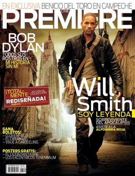 CINE PREMIERE magazine side cover Issue 160 January 2008