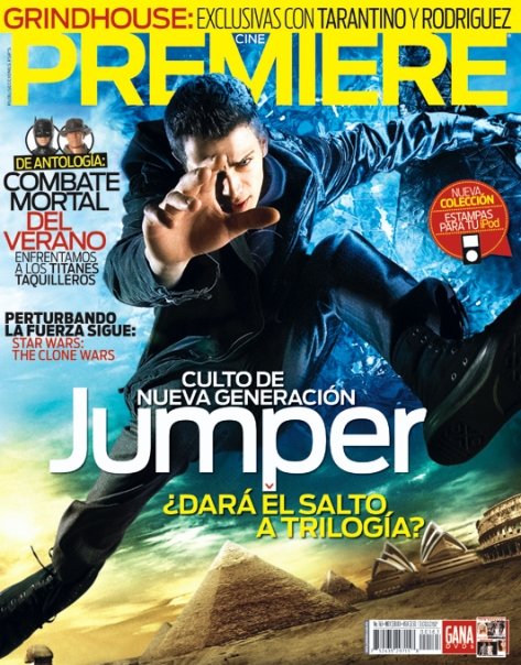CINE PREMIERE magazine side cover Issue 163 April 2008
