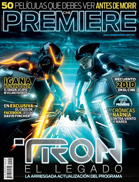 CINE PREMIERE magazine side cover Issue 195 December 2010