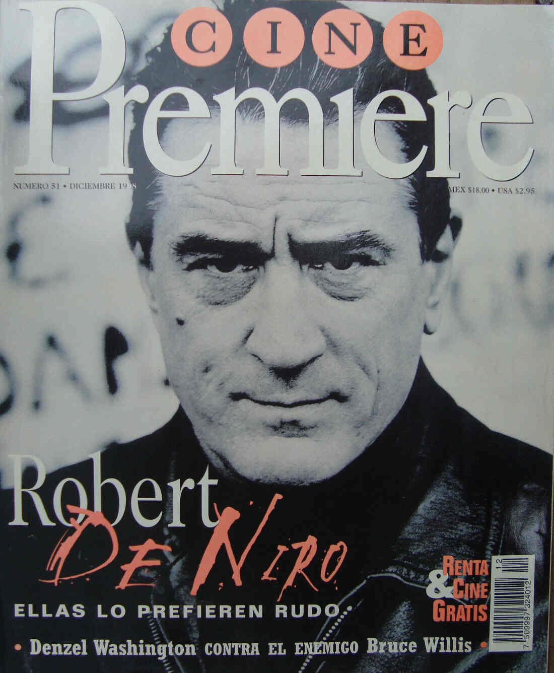 CINE PREMIERE magazine side cover Issue 51 December 1998