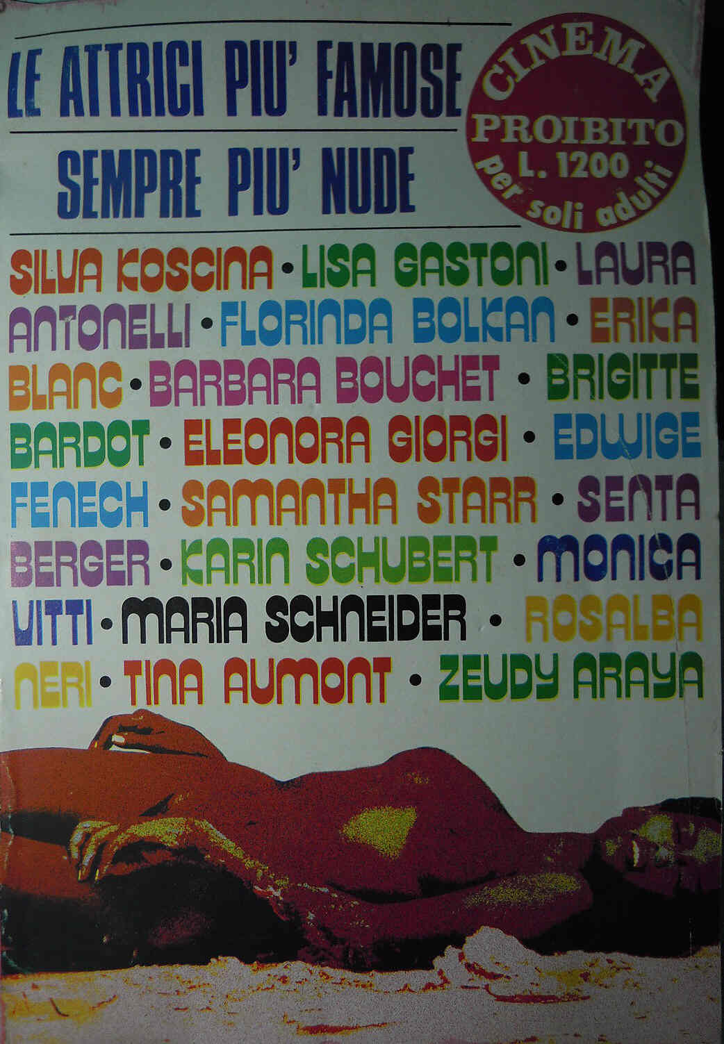 CINEMA PROIBITO magazine side cover Issue 5 26 December 1974