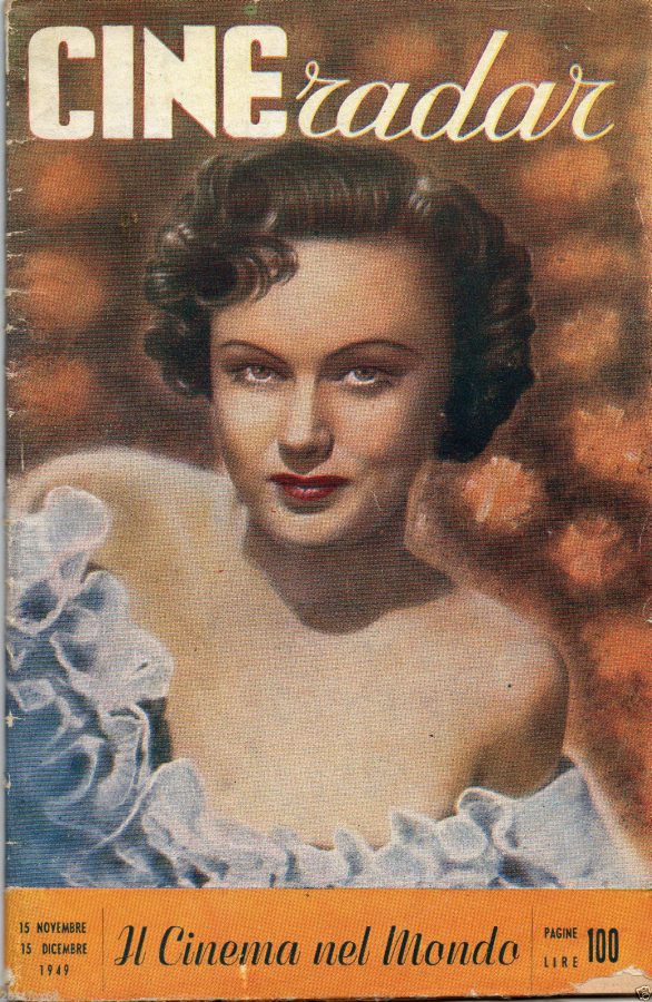 CINE RADAR magazine side cover Issue 3 15 November 1949