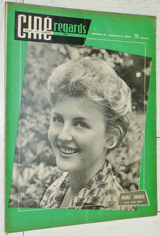 CINE REGARDS magazine side cover Issue 2 November 1956