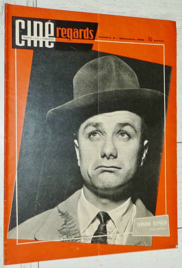 CINE REGARDS magazine side cover Issue 3 December 1956