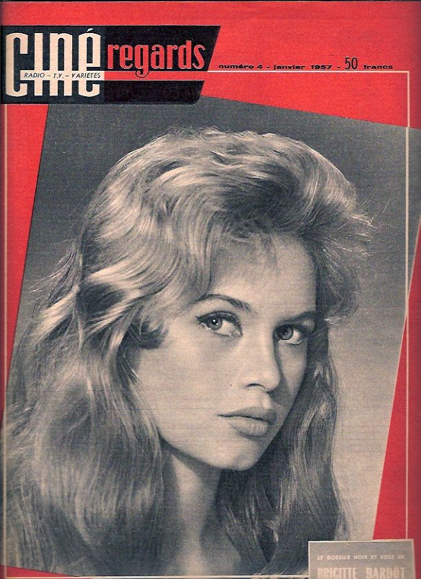 CINE REGARDS magazine side cover Issue 4 January 1957