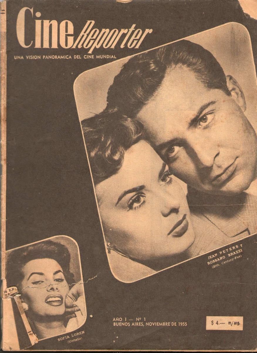 CINE REPORTER magazine side cover Issue 1 November 1955