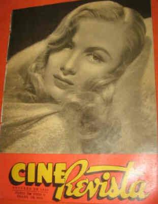 CINE REVISTA magazine side cover August 1943